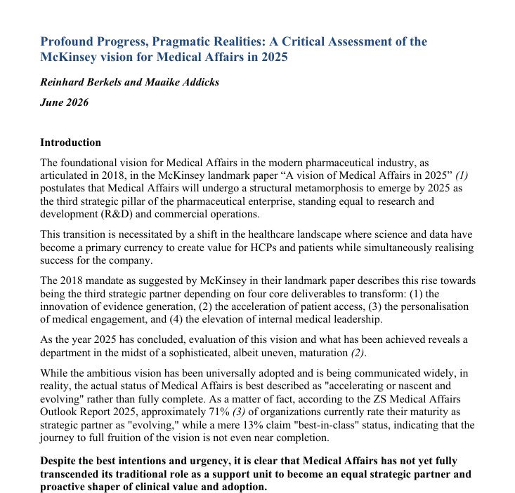Medical Affairs in 2025